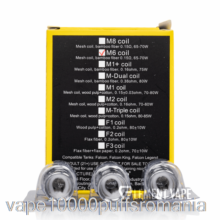Vape Romania Horizon Falcon Bobine De Schimb 0.15ohm M6 Bobine Mesh